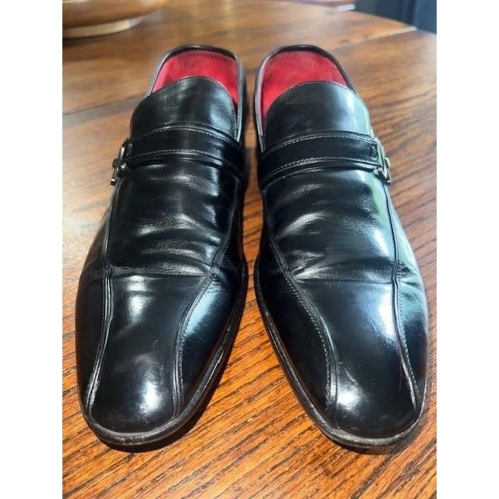 Mezlan Tiziano Custom Loafers (Style 25386) Black Calfskin Men’s 8.5M